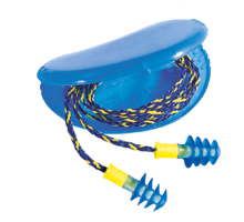 Fusion, size L   ear plugs, with strap and can