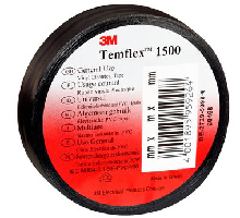 Temflex 1500, 19 mm x 25 m   insulating tape, black