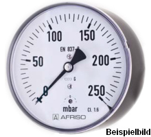 35009211  Kapselfeder-Manometer, KP63 D211, LB63-H/-250/0 mbar