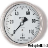35019411  Kapselfeder-Manometer, KP63 D411, LB63-H/100 mbar
