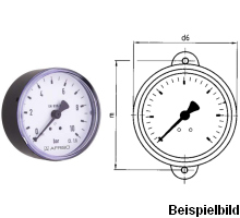 85115251S   Bourdon-tube gauge, RF63 D251, LB63-H/10 FR+BB