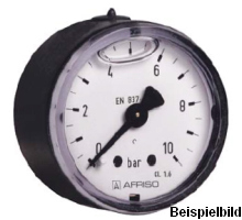 85021611   Bourdon-tube glycerine gauge, RF40GLY D611, GB40-H/160