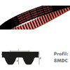 1200-8MDC-12  Zahnriemen, PU, Delta Chain Carbon