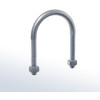 RBD W1 A64 komplett  Rundstahlbügel, D1 = 57-60,3 mm