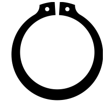 AS 38 X 2,5  Sicherungsring, DIN 471, schwere Ausführung