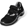 6975.2, Gr.36 W11  Sandalen, S1P PUR SRC ESD, schwarz/silber