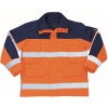 00930-880-141, Gr.2XL  Parka, Herren/Damen, SAFE IMAGE, hi-vis orange/marine
