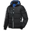 98668, Gr.XL  Thermosteppjacke, schwarz/blau
