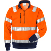 100134-271, Gr.2XL  High Vis Zipper-Sweatshirt, Kl. 3 728 SHV, orange/marine