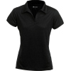 100216-940, Gr.2XL  Acode CoolPass Funktions-Poloshirt, Damen 1717 COL, schwarz