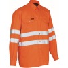 06004-136-14, Gr.37-38  Hemd, Herren/Damen, SAFE CLASSIC, hi-vis orange