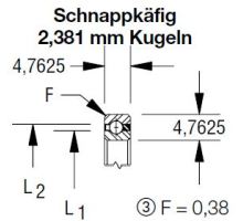 KAA 10 CL0  Rillenkugellager