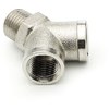 109002  Y-Stück, 2x G1/4ixR1/4a, Messing vernickelt