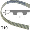 16 T10/370  Zahnriemen, Kevlarcord, PU, Megapower