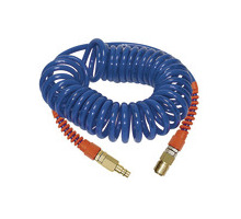 SP 16-750KSD  Spiralschlauch-Standardkupplung-Set, PU, Schlauch-Dmr. 8x5, 7,5 m