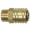 243.00  Schnellverschlusskupplung, NW 7,2, Messing blank, G 1/8 AG