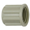160.01  Rändelmutter, M10x1,0, für Schlauch 4/6 mm, PP