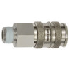 241.42-E  Schnellverschlusskupplung, NW 10, Stahl/Messing vernickelt, R 3/8 AG