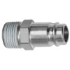 N 243/1  Nippel, NW 10, Stahl gehärtet/vernickelt, R 1/4 AG PTFE beschichtet