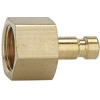 243.09/8  Nippel, für Kupplungen NW 2,7, Messing blank, M5 IG, SW 7