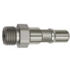 411.62-ES  Nippel, für Kupplungen NW 11, ISO 6150 C, Edelstahl, G 3/8 AG