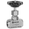 240.81 ES  Nadelventil, Edelstahl 1.4571, G 1/8, DN 4, PN max. 400 bar