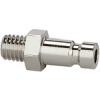 243.09/6-N  Nippel, für Kupplungen NW 2,7, Messing vernickelt, M5 AG, SW 7