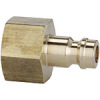243.033  Nippel, für Kupplungen NW 5, Messing blank, G 1/8 IG, SW 14