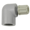 150.01  Winkel-Aufschraubverschraubung, G 1/8 innen, für Schlauch 4/6 mm, PA