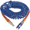 SP 17-300DSD  Spiralschlauch-Druckknopf-Sicherheitskupplung-Set, PU, Dmr. 9,5x6,3, 3 m