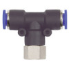 148.018-8  T-Steckverschraubung, Blaue Serie, drehbar, G 1/8 innen, Dmr. 8 mm