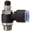 187.005-4  Drosselrückschlagventil, Blaue Serie, Zuluftdrosselung, M5 außen, Dmr. 4 mm