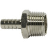 239.101-E  Einschraubschlauchtülle, value line, R 1/8, für Schlauch LW 6, Messing vernickelt