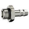 239.501  Einschraubschlauchtülle, O-Ring, G 1/8, für Schlauch LW 6, Messing vernickelt
