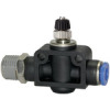 287.012-10  Drosselrückschlagventil, Blaue Serie, gerade, R 1/2 außen G-S, Dmr. 10 mm