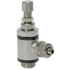 337.014-10  Drosselventil, Drosselung beidseitig, Schnellverschraubung G 1/4, Schlauch 10/8
