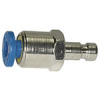 243.09/10-N  Einstecknippel, für Kupplungen NW 2,7, push-in Anschluss 4 mm, Messing vernickelt