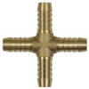 173 A  Kreuz-Schlauchverbindungsstutzen, für Schlauch LW 5 mm, Messing