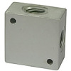 16.0973  Kreuzverteiler, G 3/8, Aluminium, SW 25