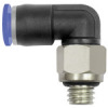 125.005-6M  L-Steckverschraubung, Blaue Serie mini, drehbar, M5