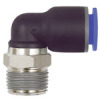 126.014-6  L-Steckverschraubung, Blaue Serie, drehbar, R 1/4 außen, Dmr. 6 mm