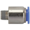 208.038-12  Gerade Steckverschraubung, Blaue Serie, rund, R 3/8 außen, Dmr. 12 mm
