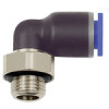 125.005-4  L-Steckverschraubung, Blaue Serie, drehbar, M5 außen, Dmr. 4 mm