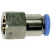 124.005-4  Gerade Steckverschraubung, Blaue Serie, M5 innen, Dmr. 4 mm