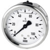 809-C  Glyzerinmanometer, CrNi-Stahl, G 1/4 hinten, zentrisch, 0-25 bar, Dmr. 63