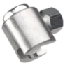 Nr. 522  Schiebekupplung, M22, Gewinde M 10X1, Aluminium