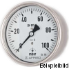 35019411  Kapselfeder-Manometer, KP63,D411, LB63-H/100 mbar