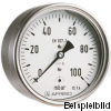 35010412  Kapselfeder-Chemiemanometer, KP63CH,D412, LB63-U/-400/0 mbar