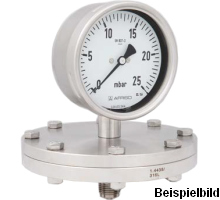 85916402  Plattenfedermanometer, LB100-U/10 bar