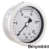 85125712  Rohrfeder-Chemiemanometer, mit Glyzerinfüllung, RF63CHGLY D712, GB63-H/1000 VA